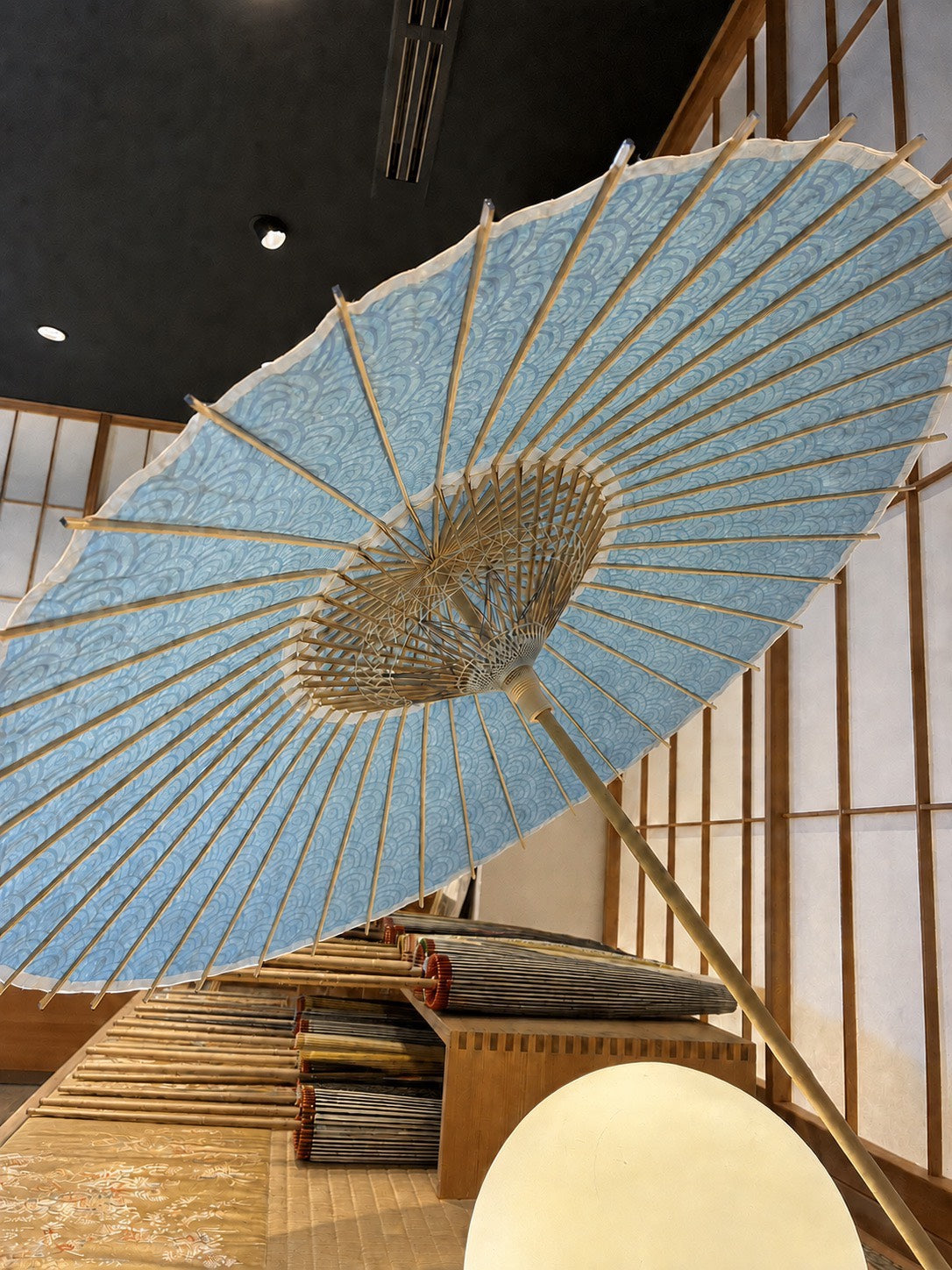 「青海波の日傘」