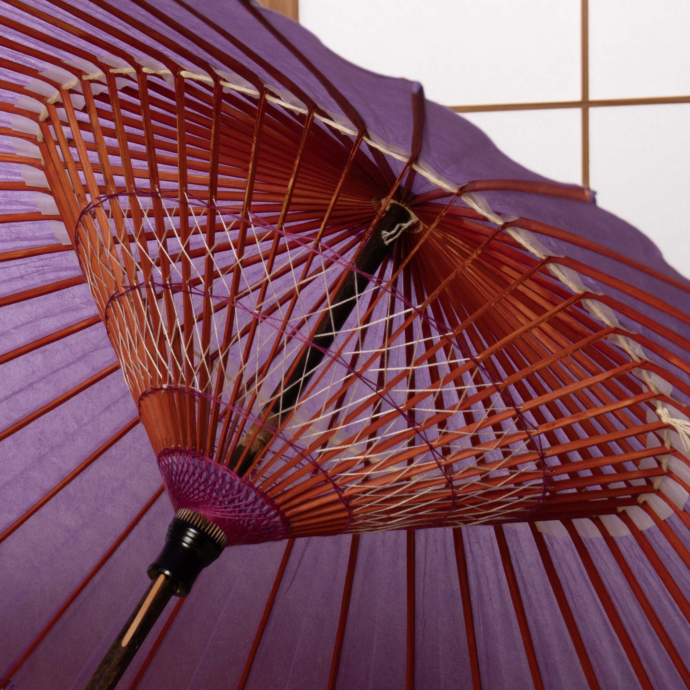 辻倉特撰無地 黒竹 春慶仕上げ あやめ色