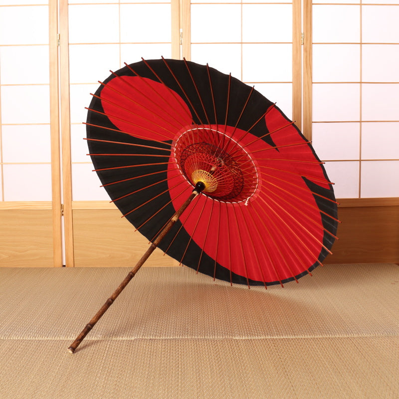 Disney/Kyoto Traditional Crafts Japanese Parasol ③ Mickey Moon Slave/Red