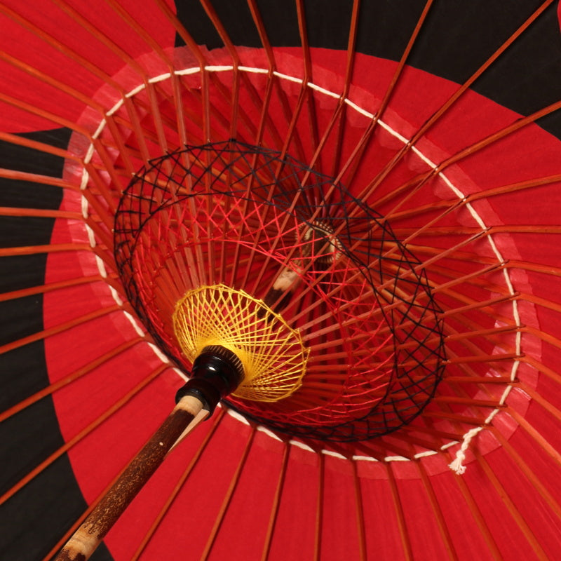 Disney/Kyoto Traditional Crafts Japanese Parasol ③ Mickey Moon Slave/Red