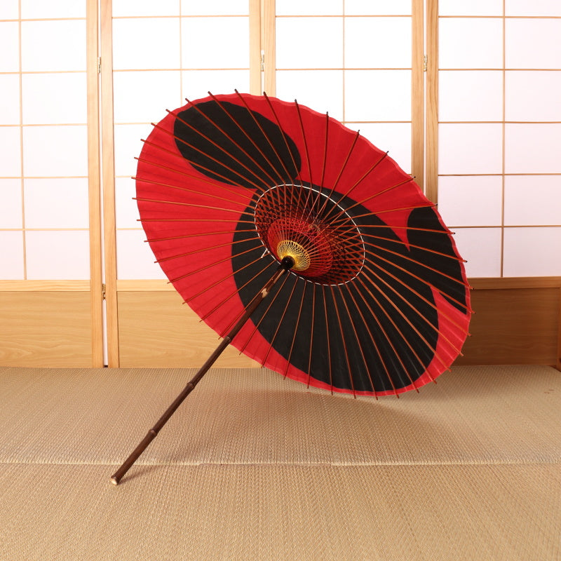 ディズニー/京都伝統工芸 和日傘 ②ミッキー月奴/黒