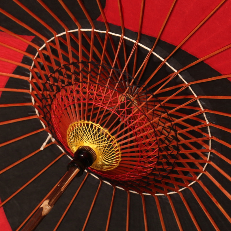 Disney/Kyoto Traditional Crafts Japanese Parasol ② Mickey Moon Slave/Black