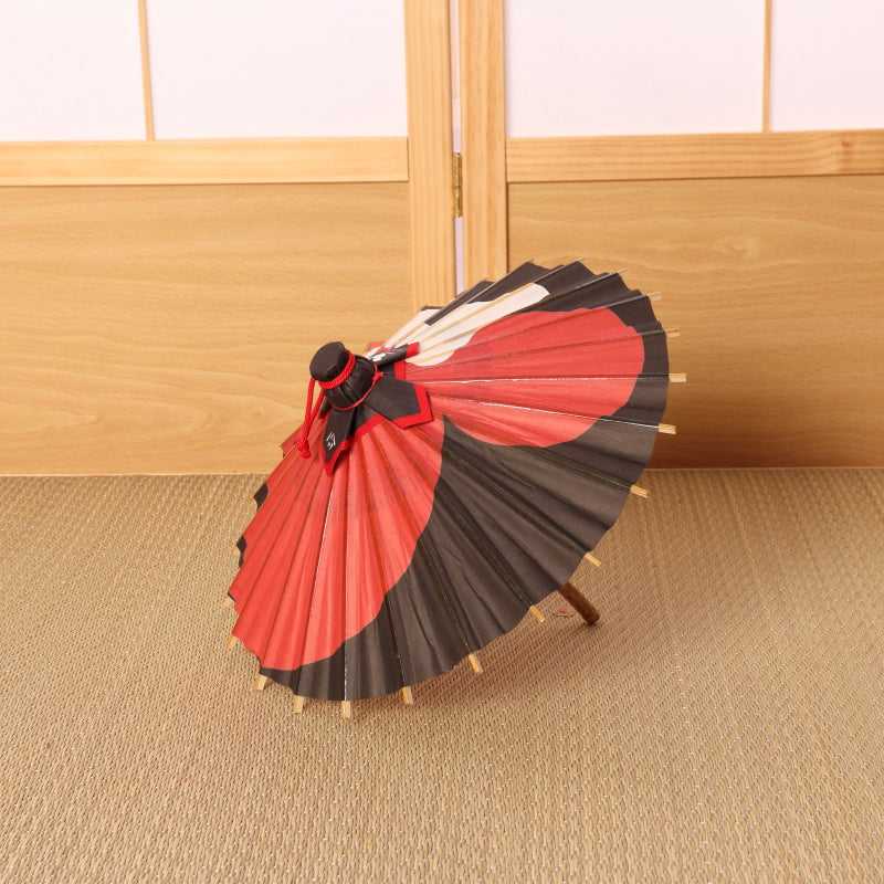 Disney/Kyoto Traditional Crafts Himewa Umbrella ⑥ Minnie Tsukiyakko/Red