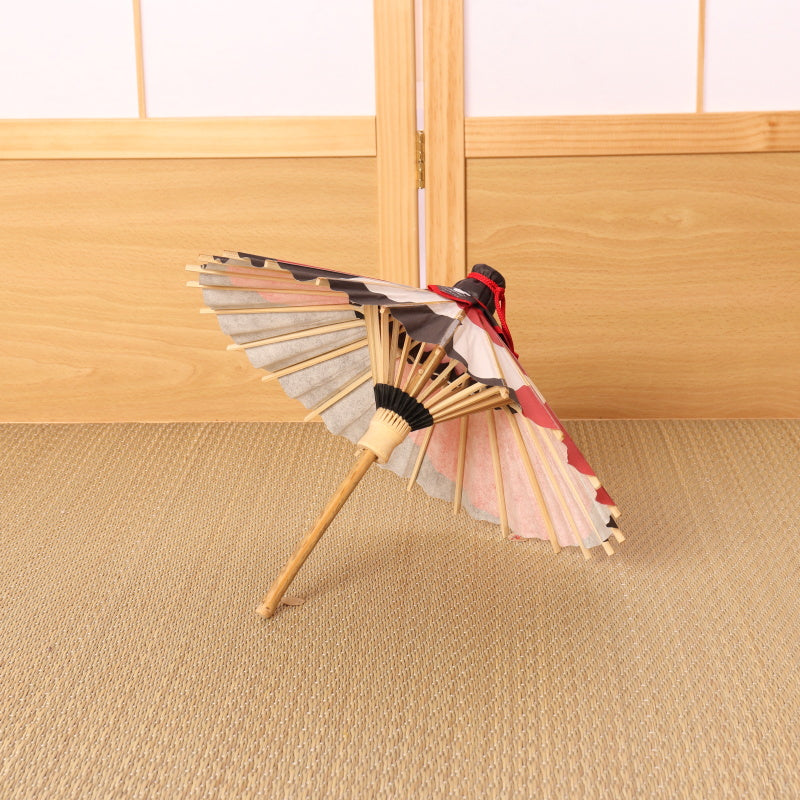 Disney/Kyoto Traditional Crafts Himewa Umbrella ⑥ Minnie Tsukiyakko/Red