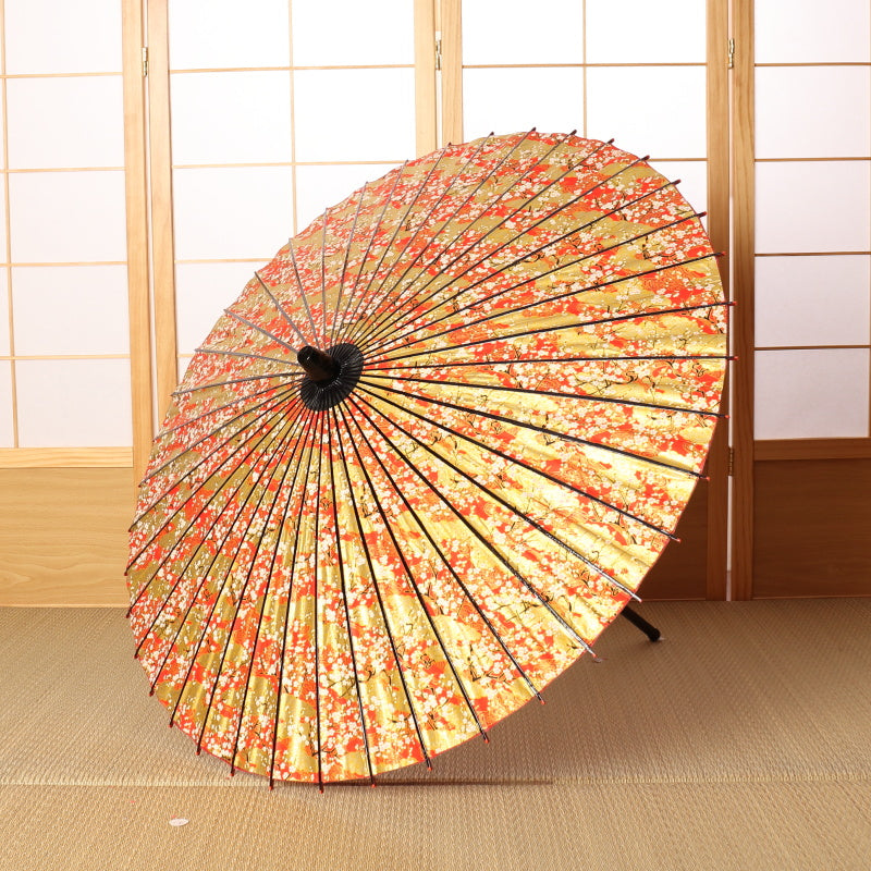 White plum blossoms/Gold color Kyoto style Yuzen