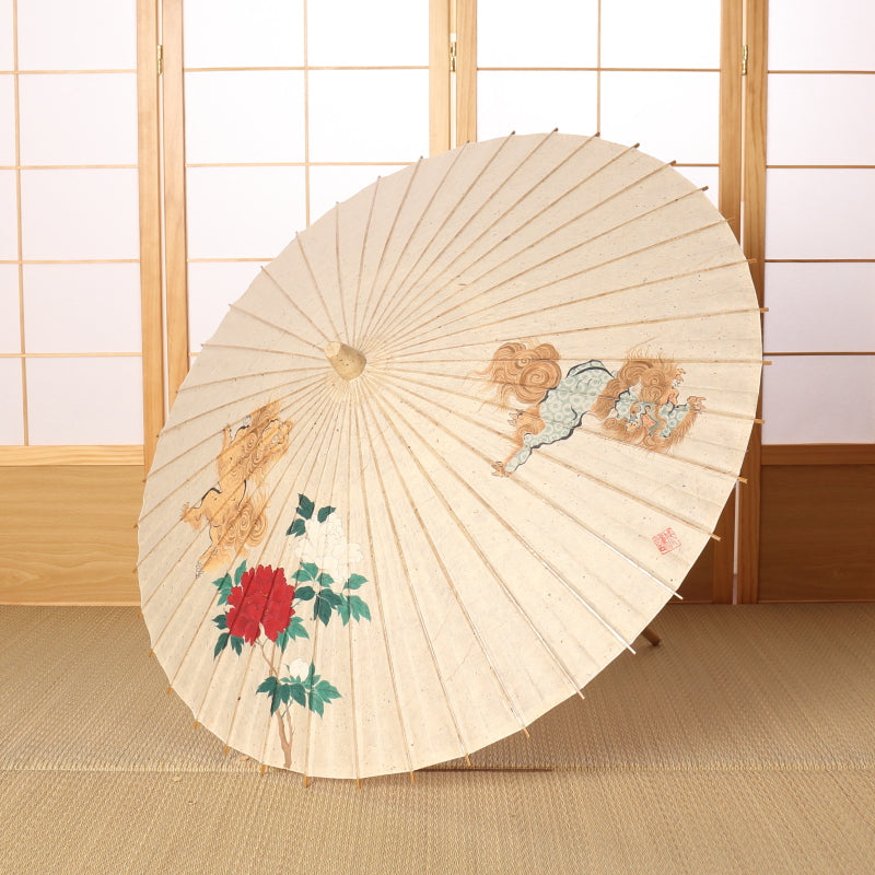 Karajishi botan / Hand-painted Kyo-yuzen