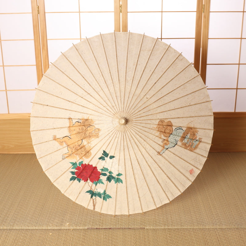Karajishi botan / Hand-painted Kyo-yuzen