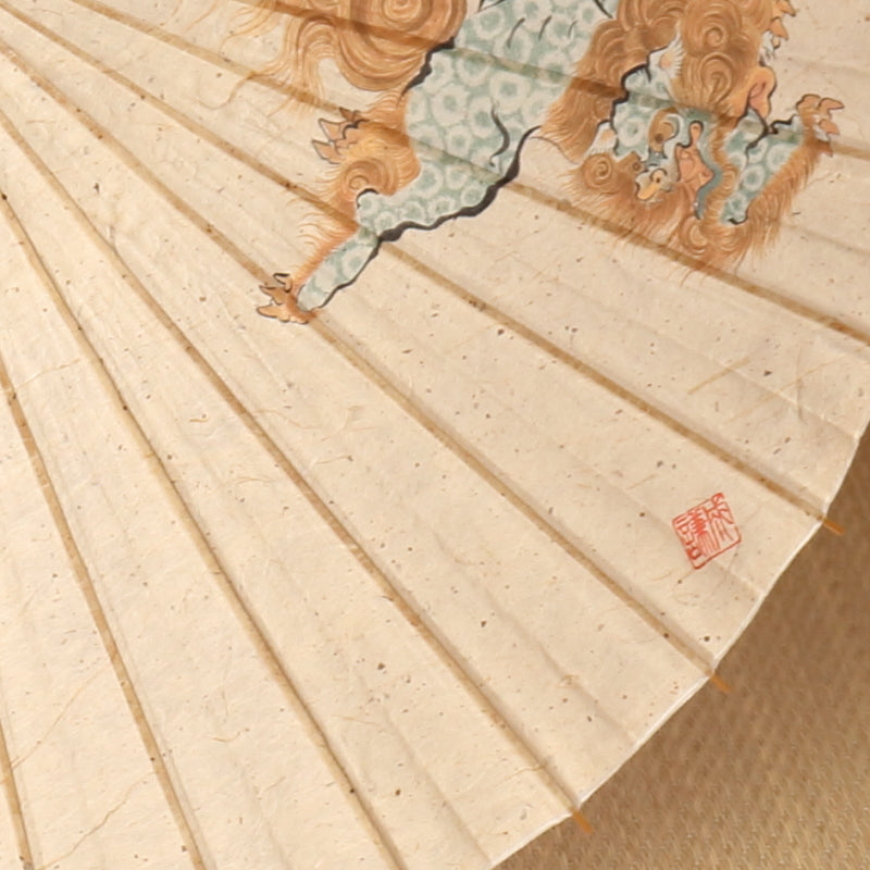 Karajishi botan / Hand-painted Kyo-yuzen