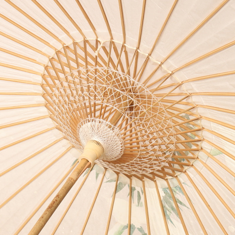 Bamboo with snow / Hand-painted Kyo-yuzen