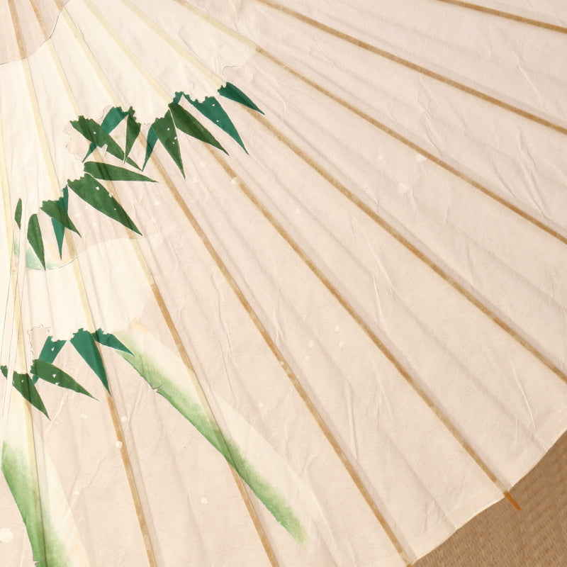 Bamboo with snow / Hand-painted Kyo-yuzen