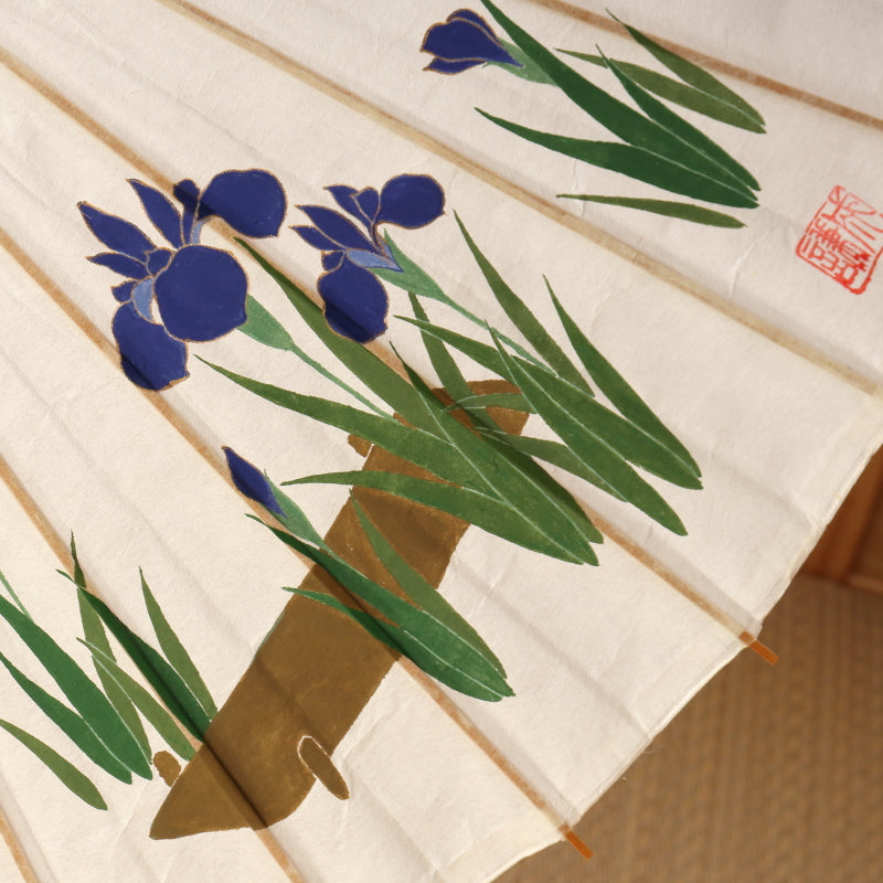 Ayame Yatsuhashi / Hand-painted Kyo-yuzen