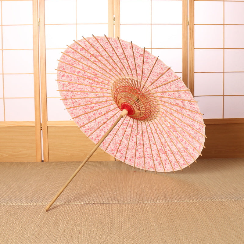 Japanese Parasol "Flower Blooming" Snow Willow/Pink