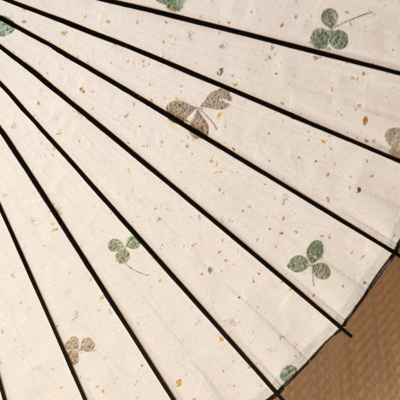 黒竹和日傘 透かし葉 『クローバー』