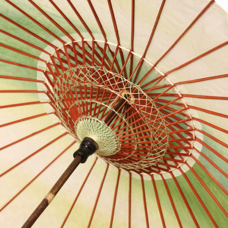 黒竹和日傘 『虹色染め』若草