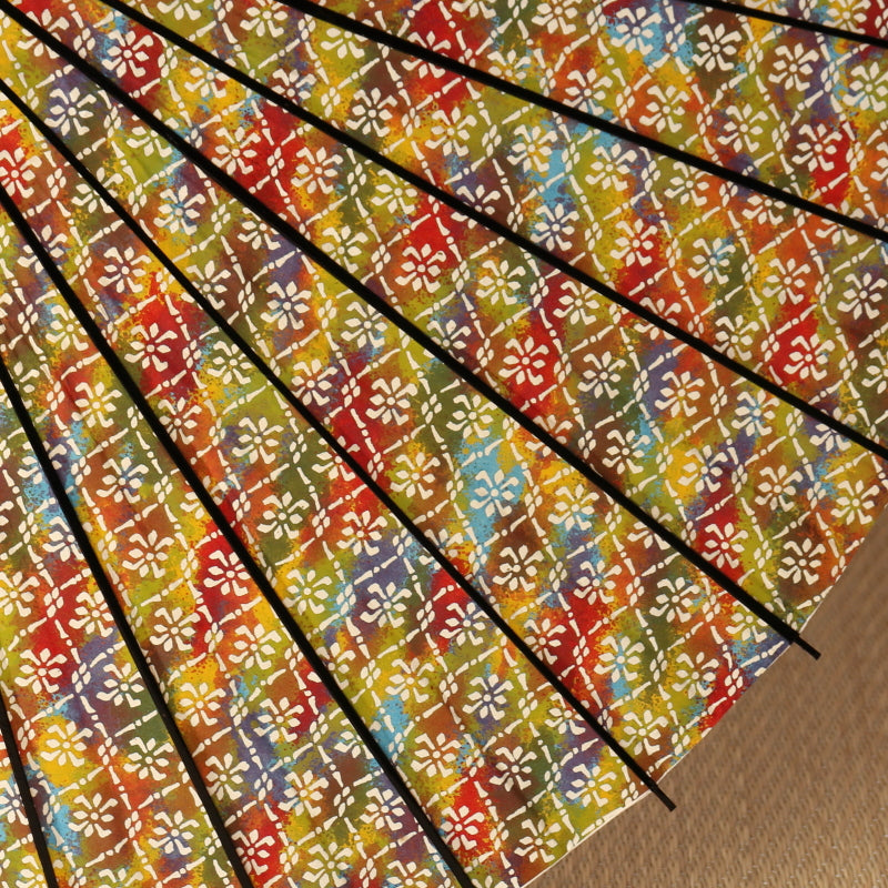 Paper Naturally Parasol “Black Bamboo” / Hanabishi(Multi/Pattern)