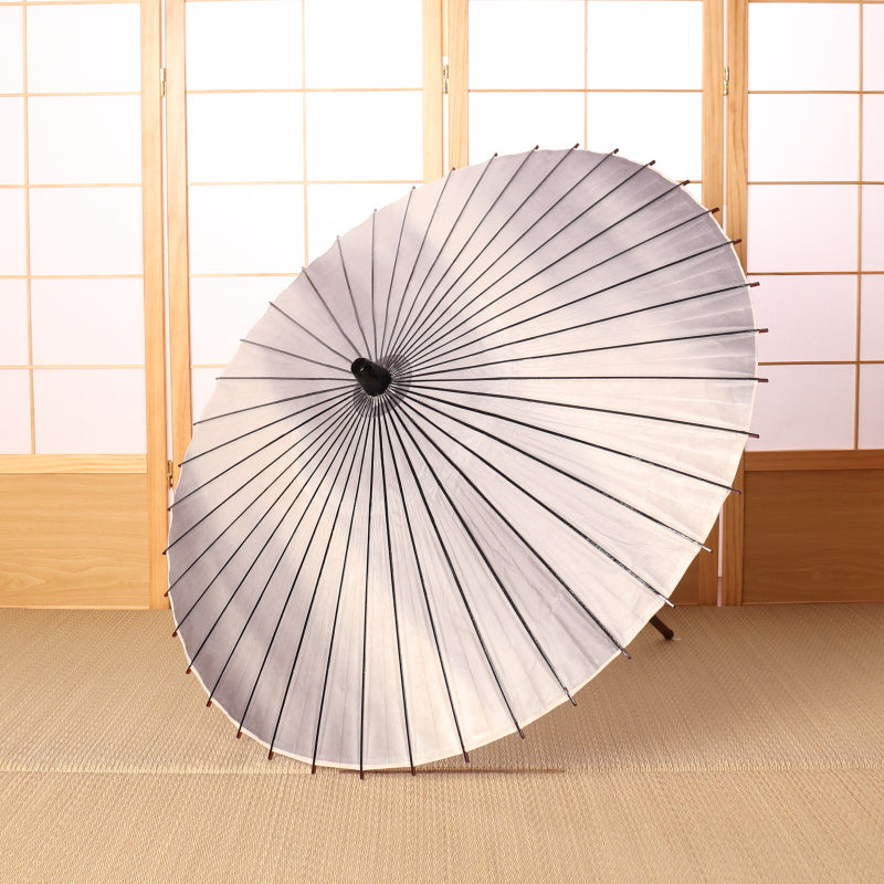Black bamboo Japanese parasol, gradation dye, tin color