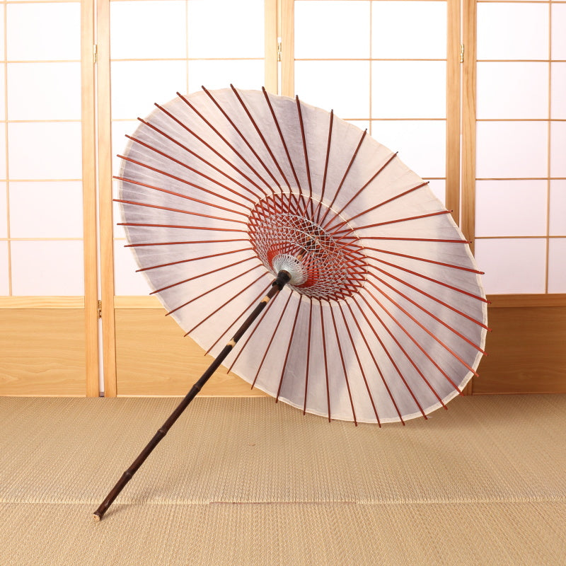 Black bamboo Japanese parasol, gradation dye, tin color