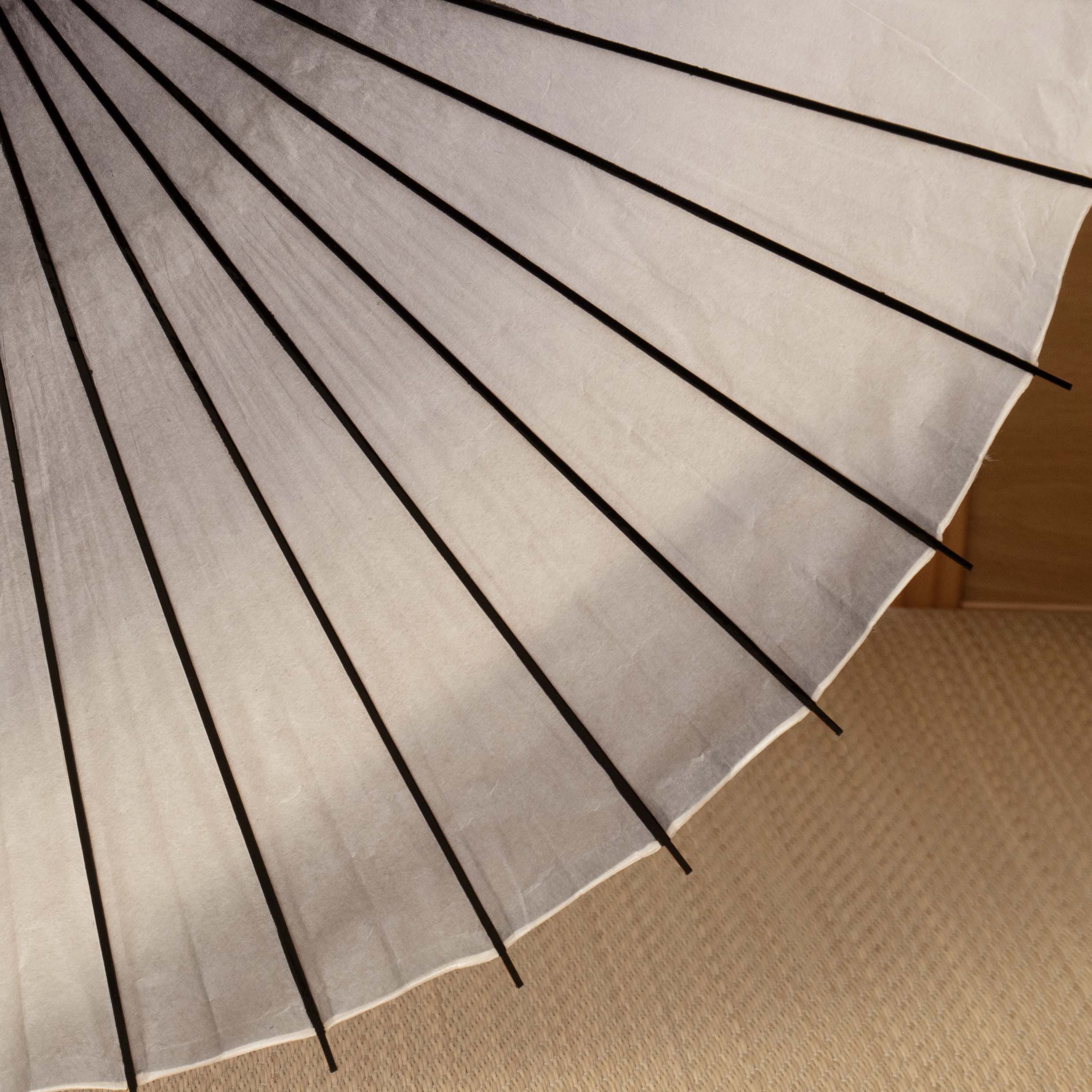 黒竹和日傘  虹色染め 『白銅色』