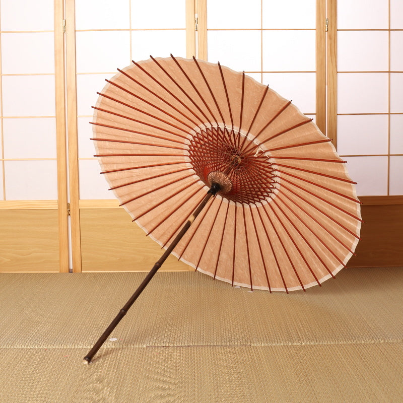 黒竹和日傘『縁』柿渋染め