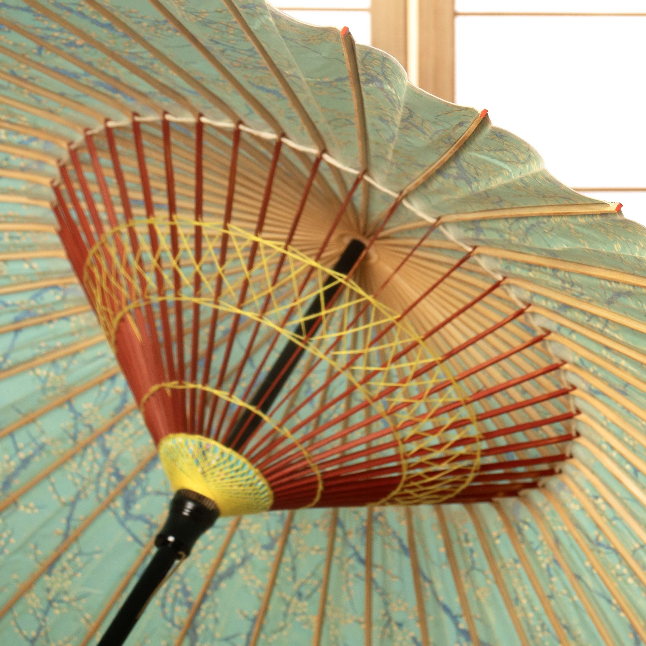 Sky Blue and Ume Nagare / Kinsai Kyo-yuzen