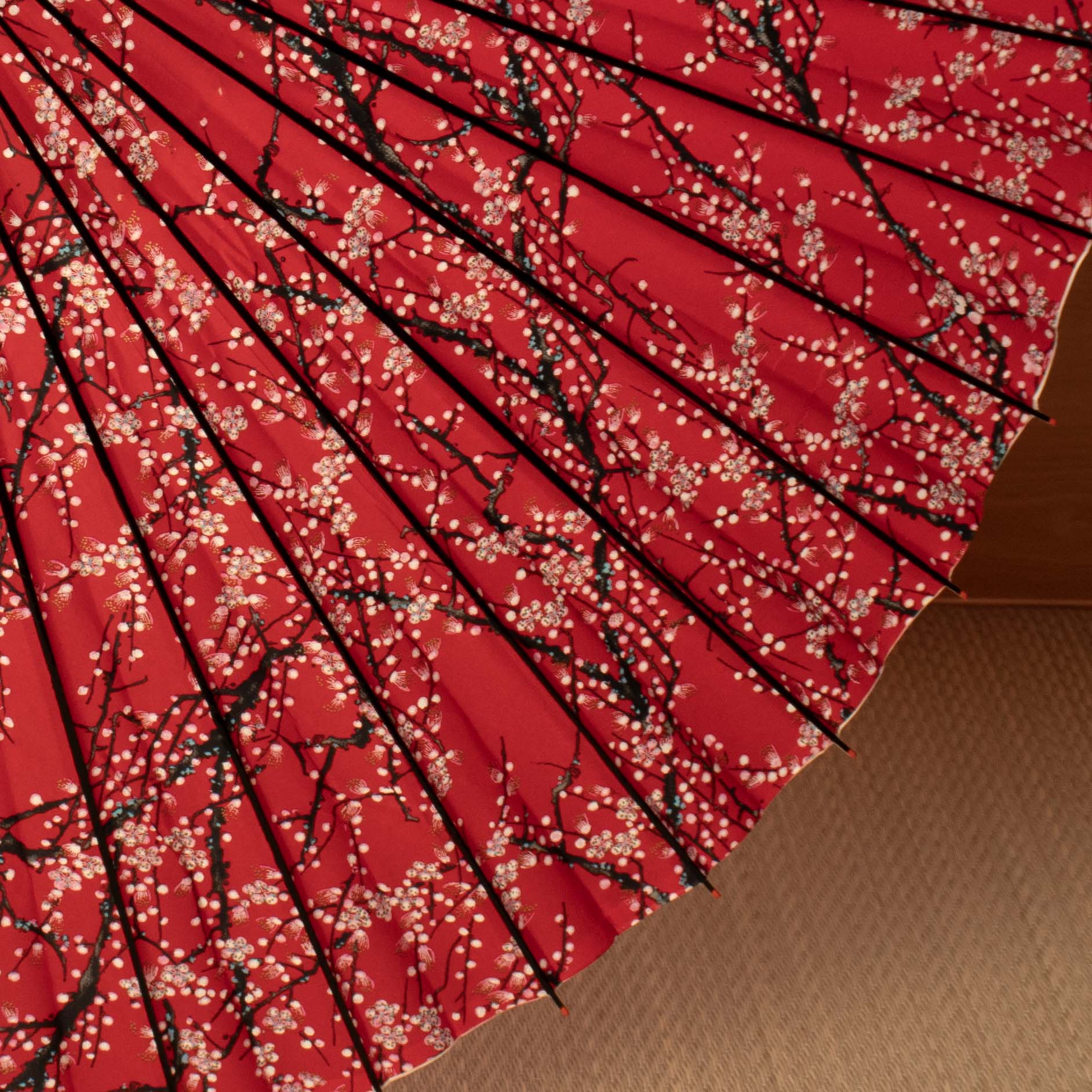 金彩京友禅『梅流水-深紅-』