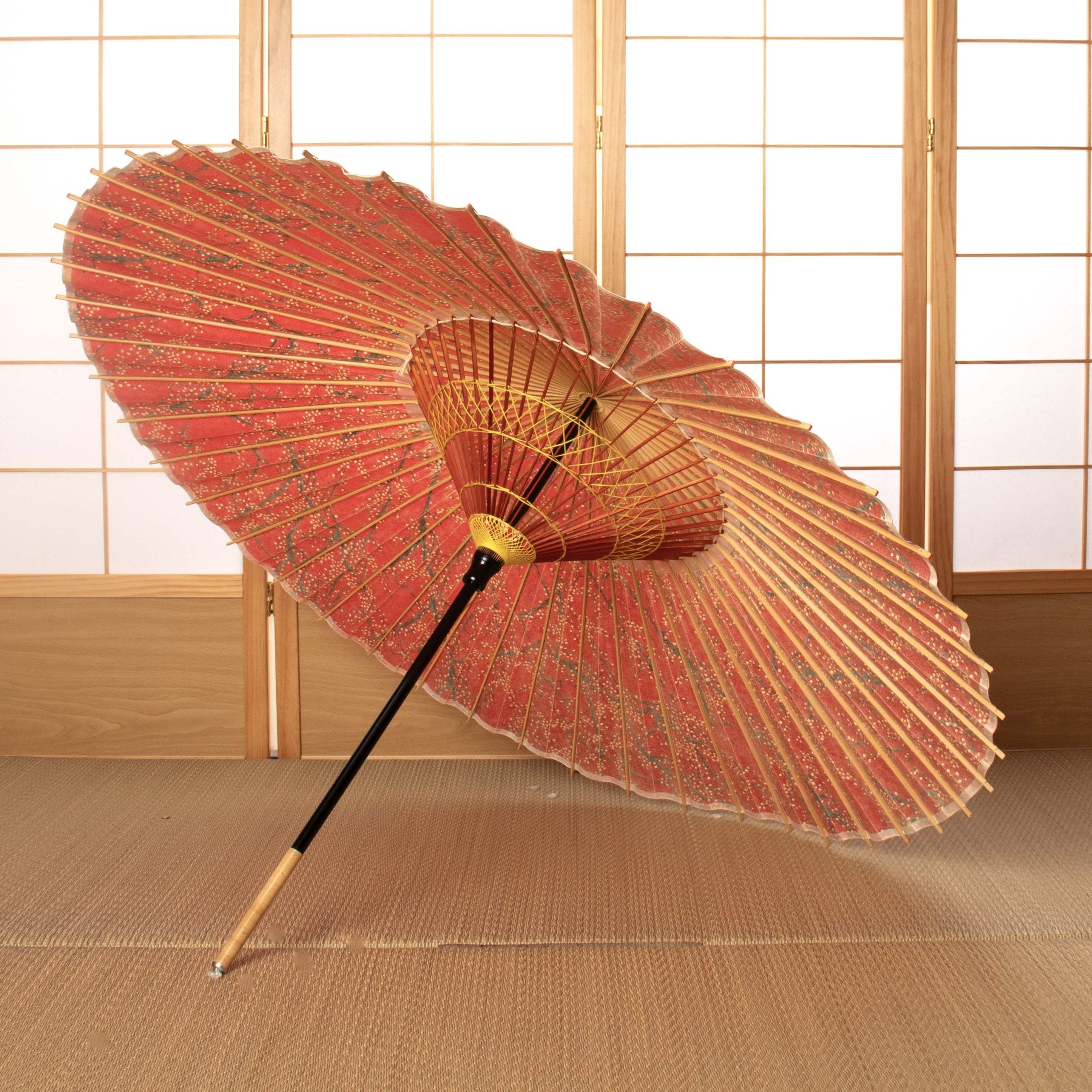 金彩京友禅『梅流水-深紅-』