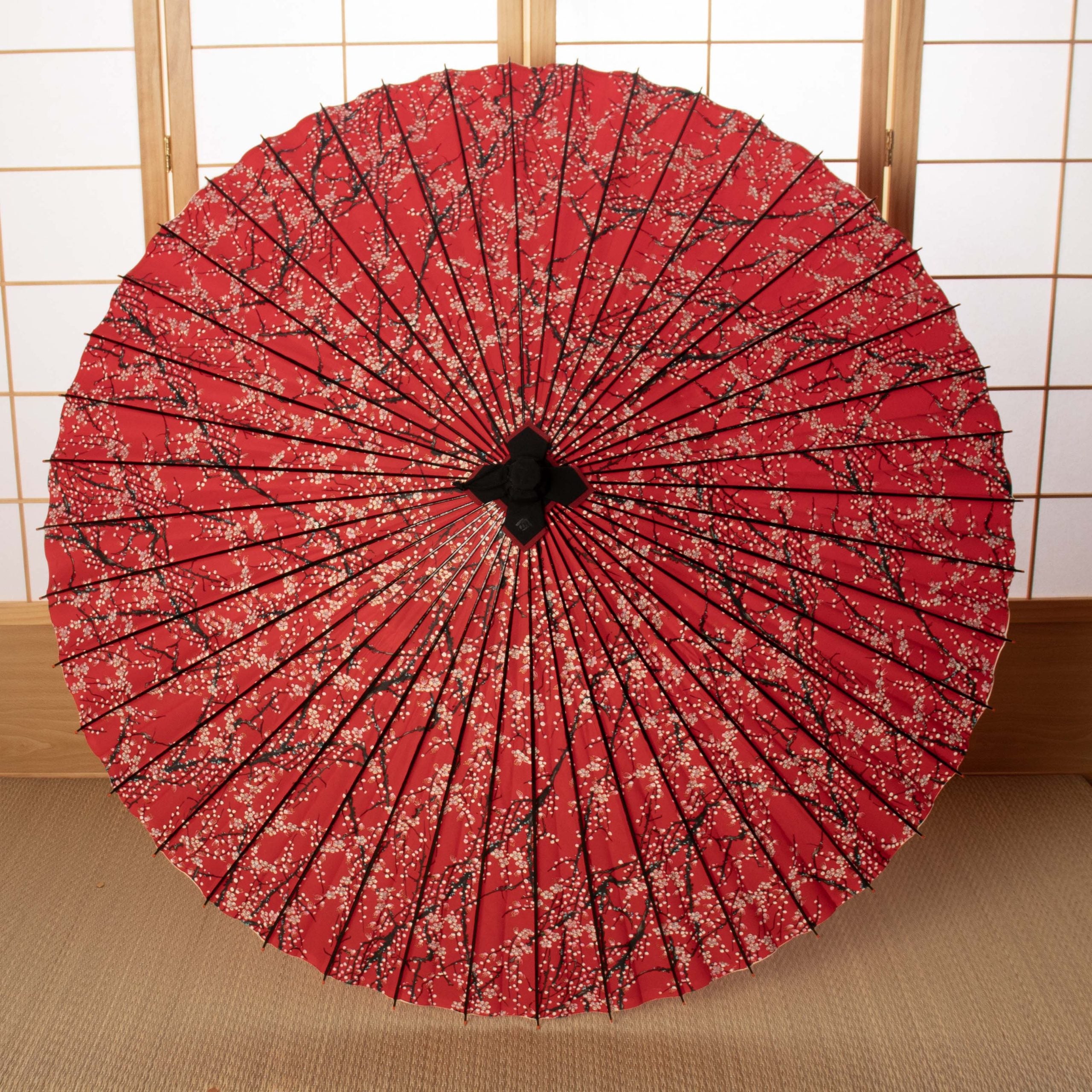 Red and Ume Nagare / Kinsai Kyo-yuzen