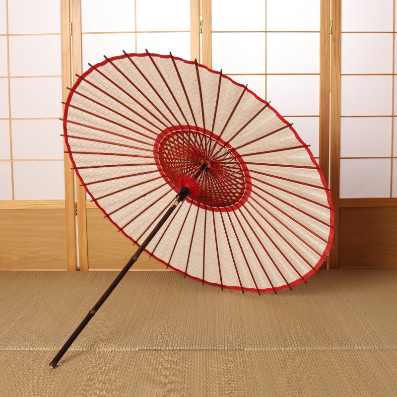 Black bamboo Japanese parasol Kyo Yuzen "Koume"