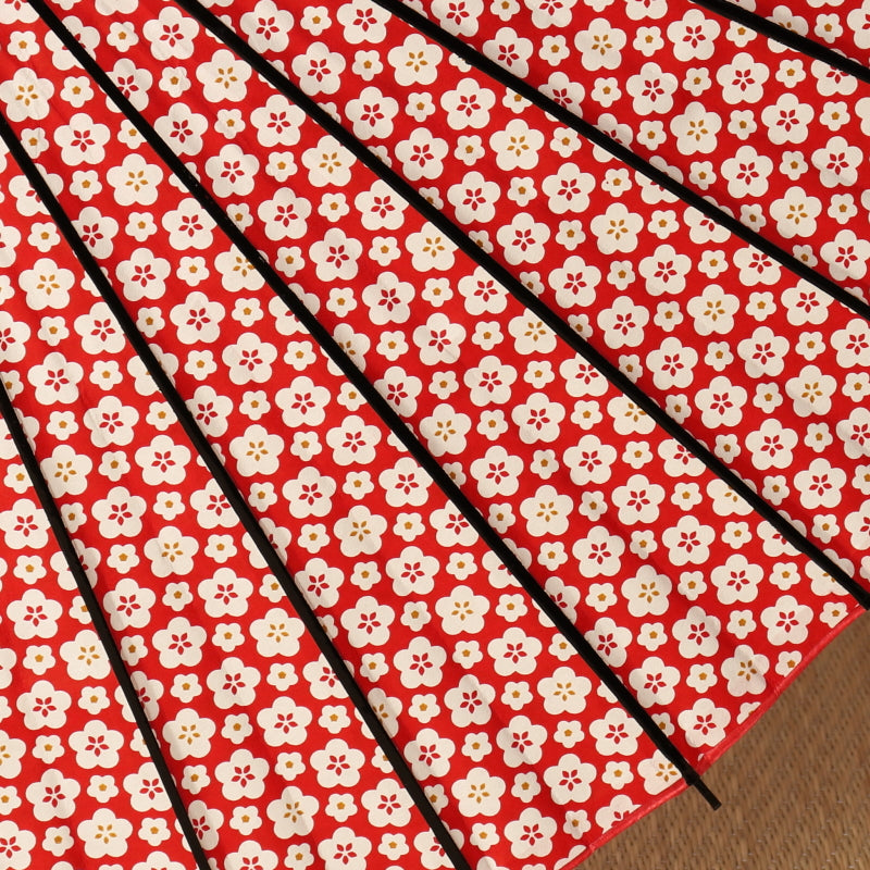 Black bamboo Japanese parasol Kyo Yuzen "Koume"