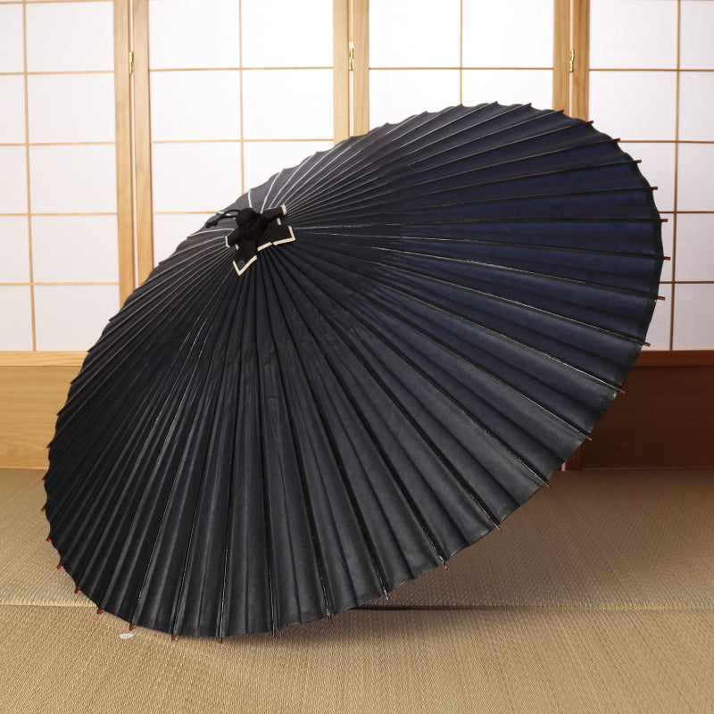 藍色の和傘 ｜辻倉特撰無地 黒竹 濃藍 - 日本最古の京都和傘屋 辻倉