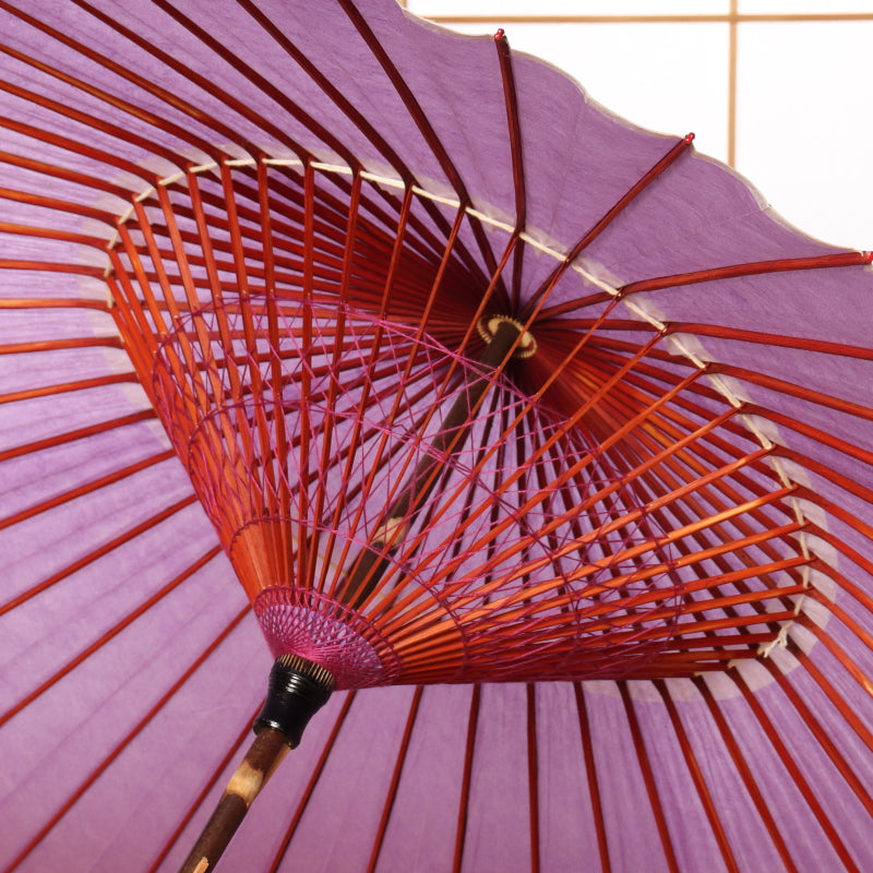 辻倉特撰無地 黒竹 藤紫