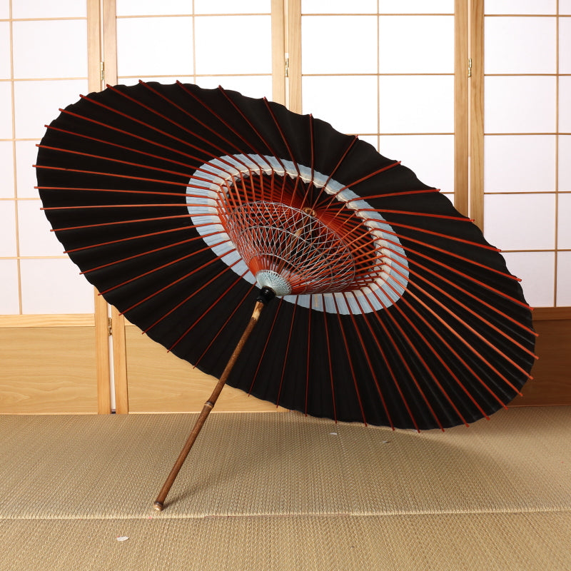 艶消し特選蛇の目柄 『漆黒に美空』