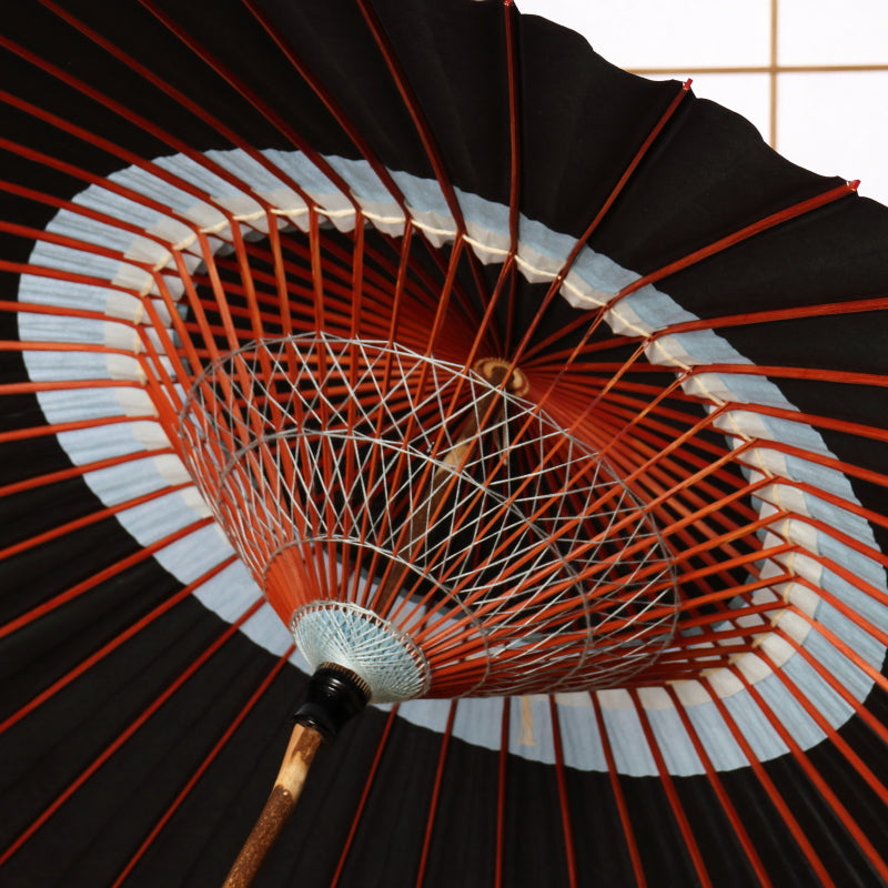 艶消し特選蛇の目柄 『漆黒に美空』