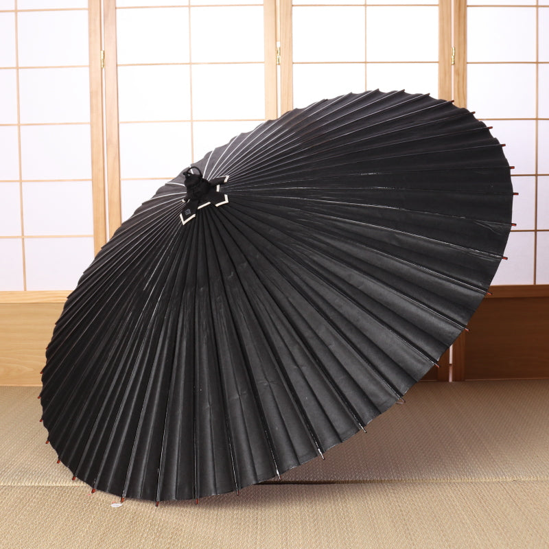 黒色の和傘 ｜辻倉特撰無地 黒竹 /漆黒｜京都和傘屋 辻倉 - 日本 
