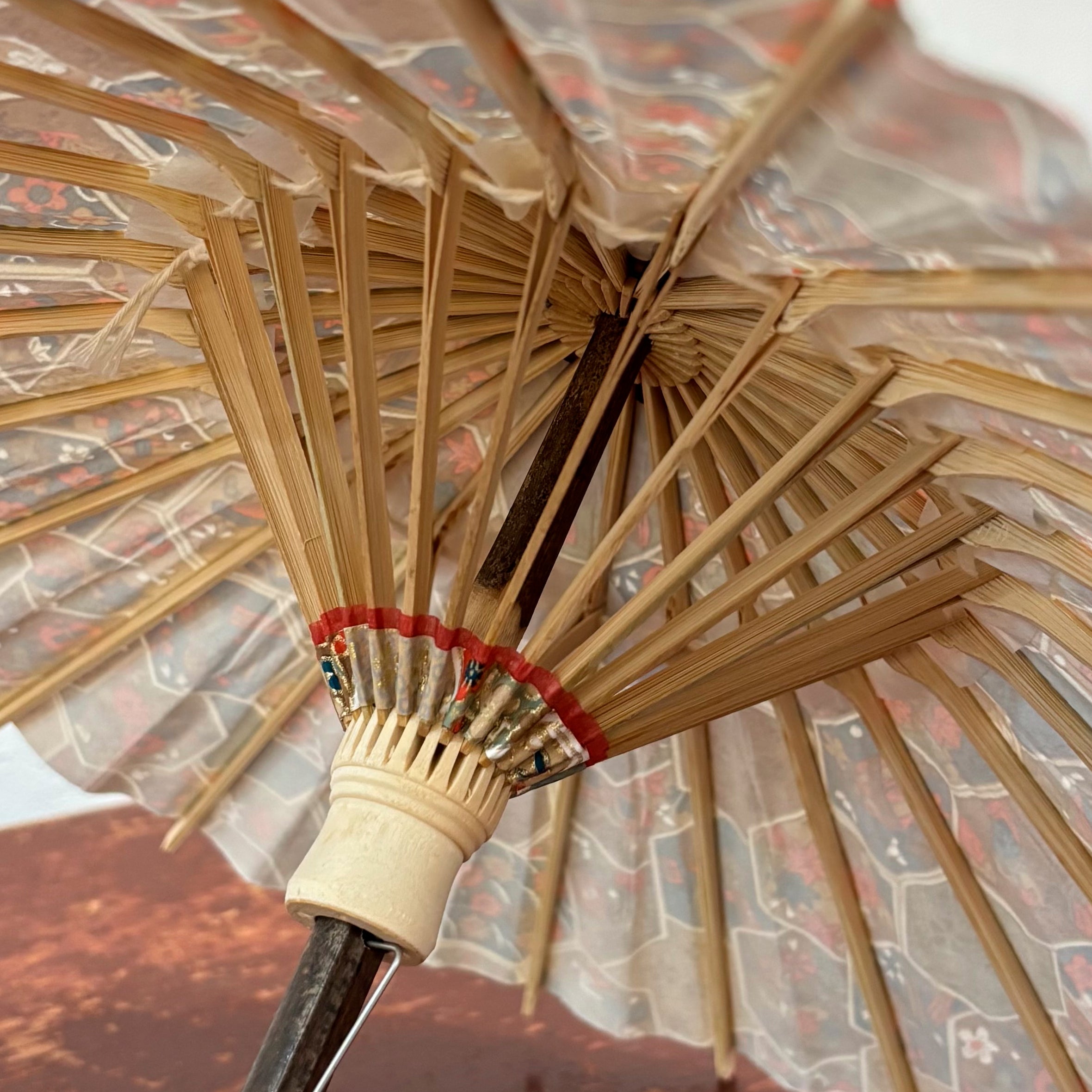 姫和傘 『亀甲紋』クリア漆