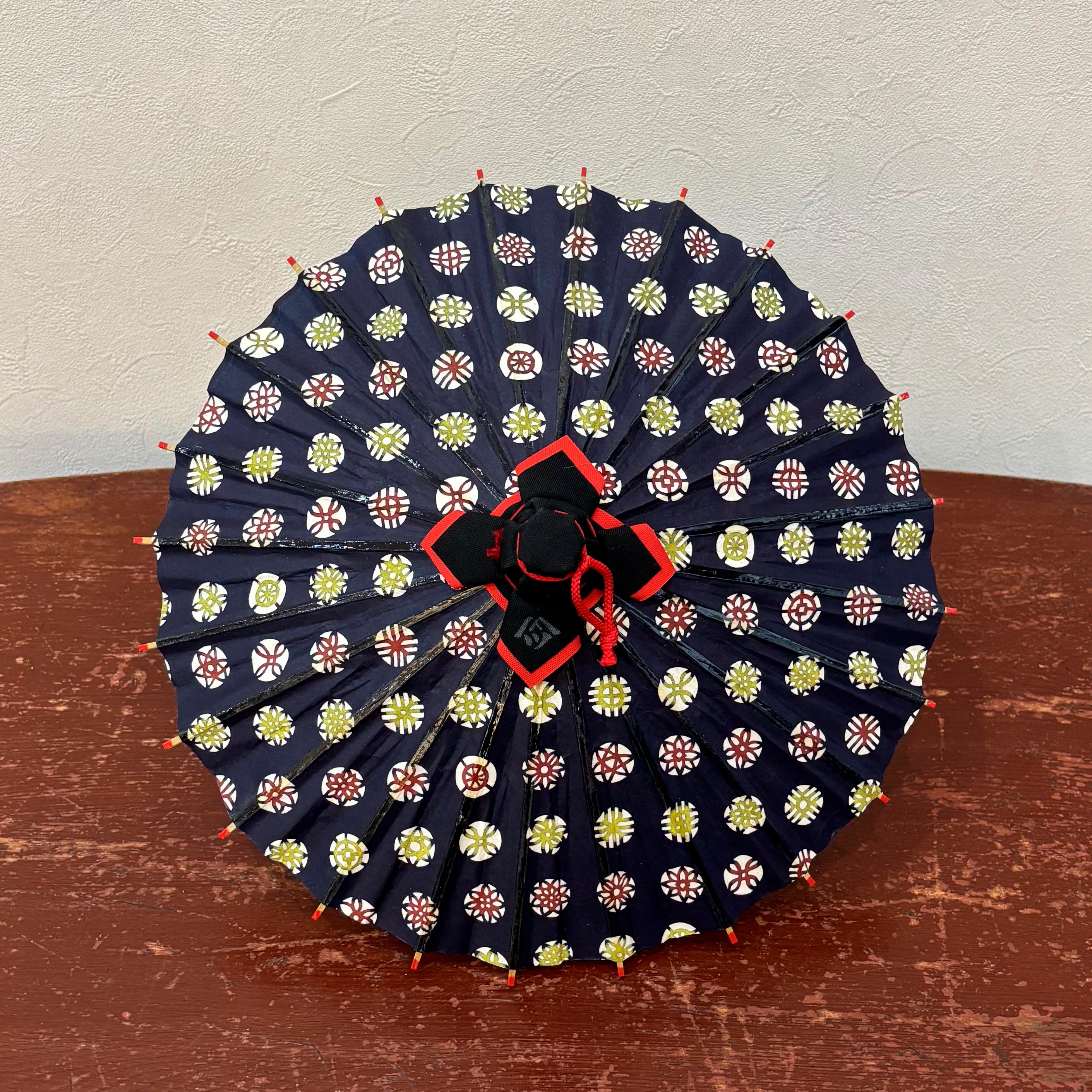 姫和傘 『花紋』紺