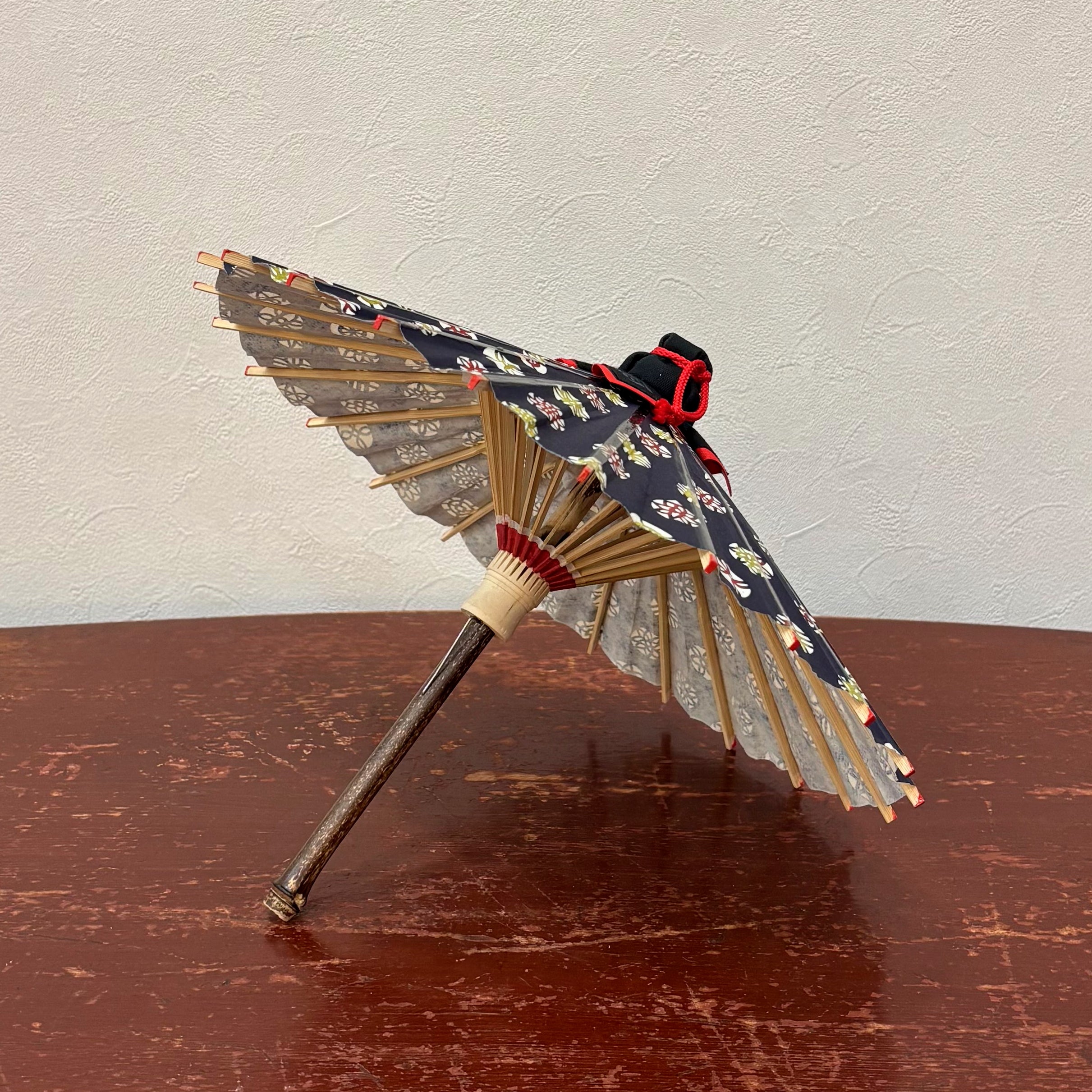 姫和傘 『花紋』紺