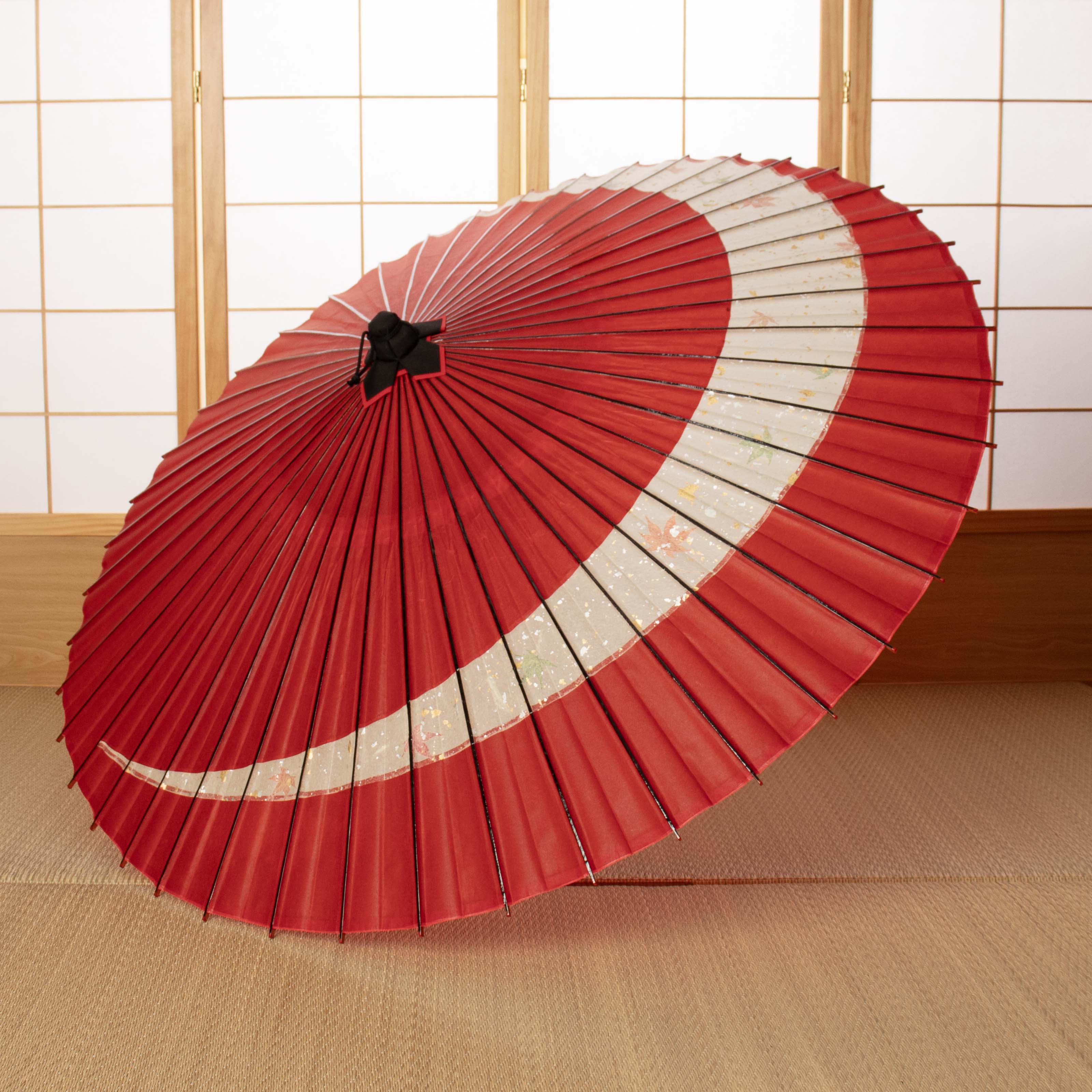 和傘｜番傘｜蛇の目傘｜和のディスプレイ｜古典柄 巴『蒼月』｜京都