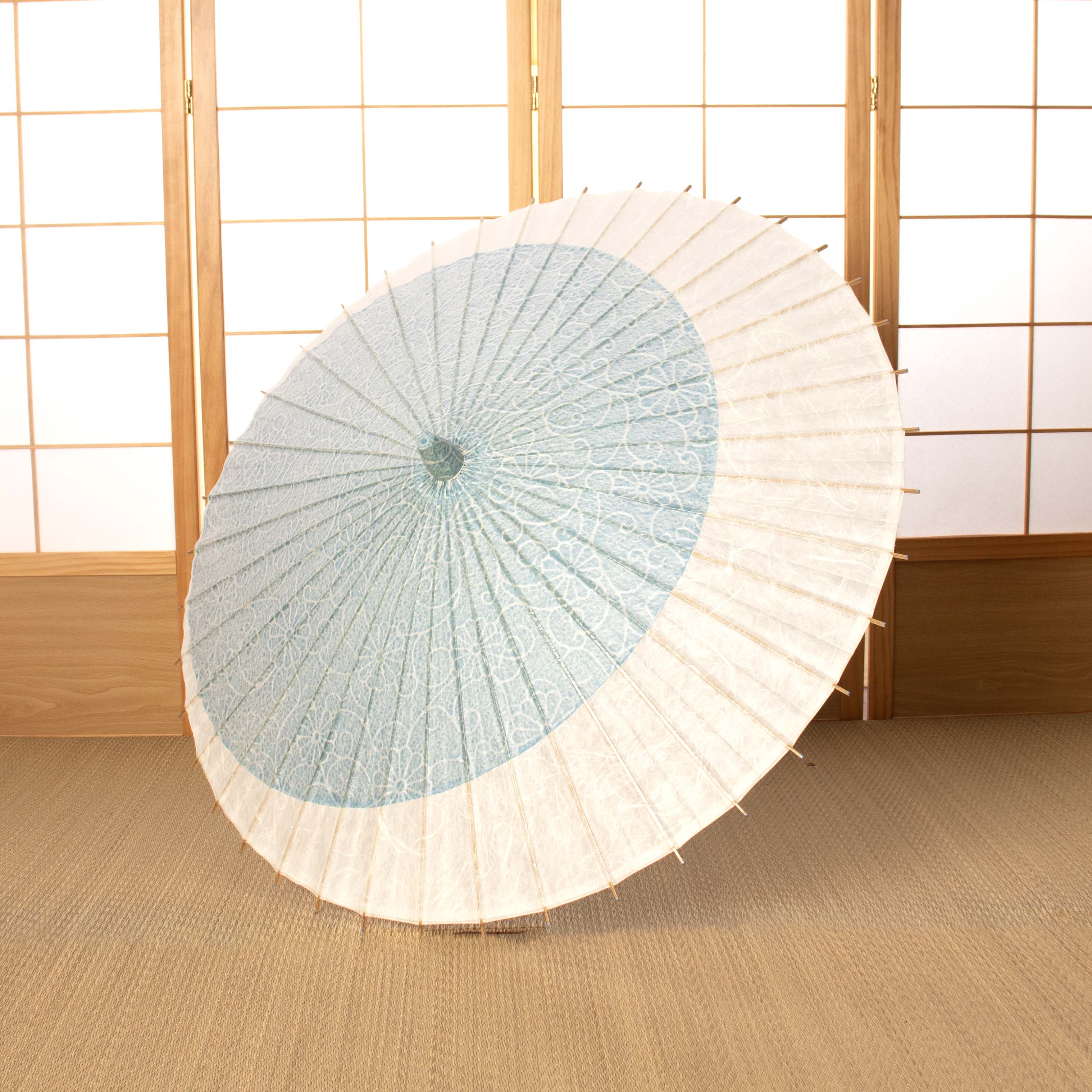 落水紙重ね『月奴』菊唐草 水影