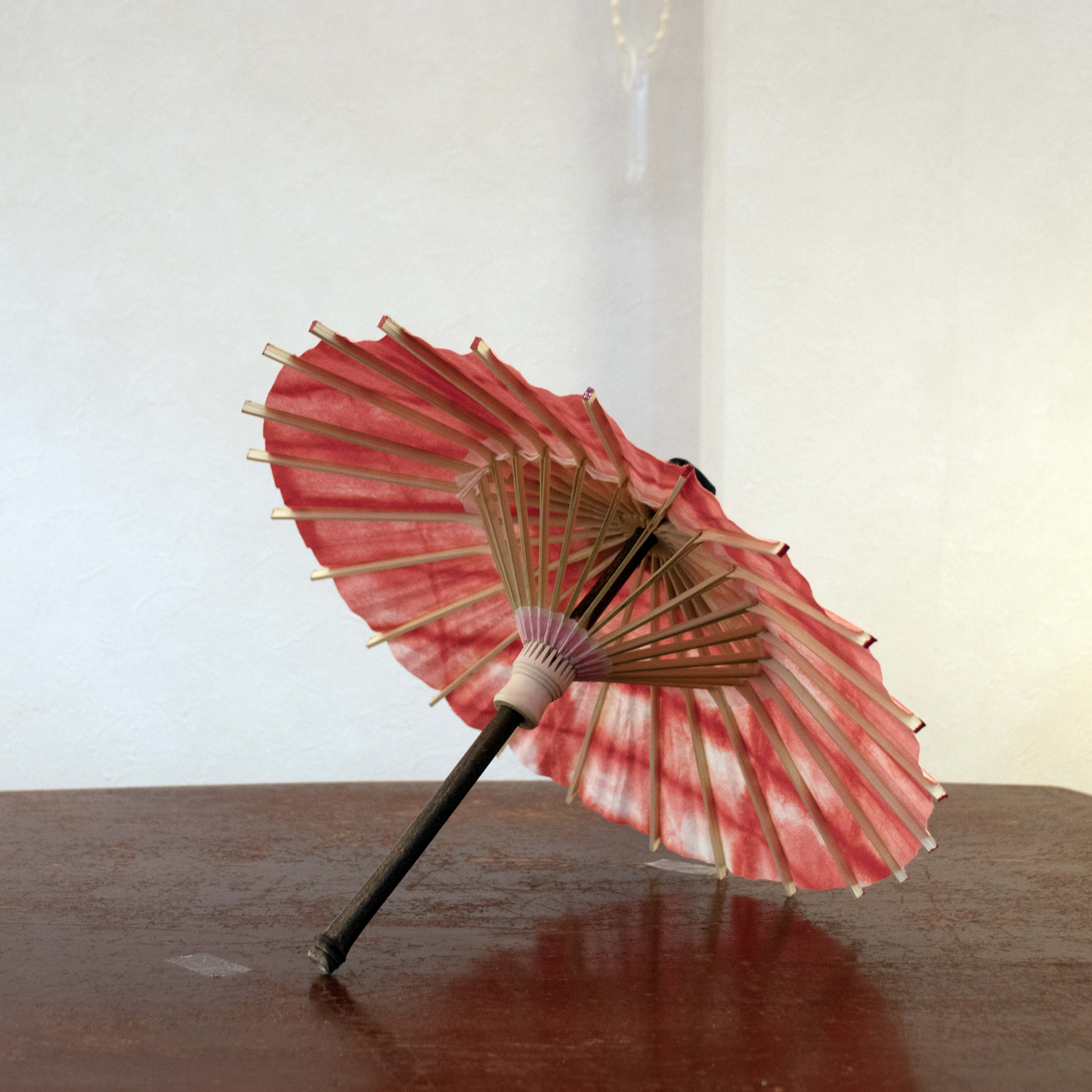 姫和傘 『板染め絞り 紅緋』