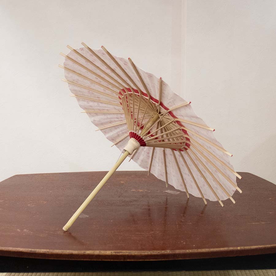 姫和傘 大寸『川面に桜』