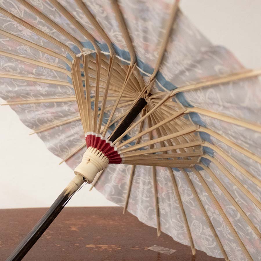 姫和傘 大寸『華かんざし 蒼』