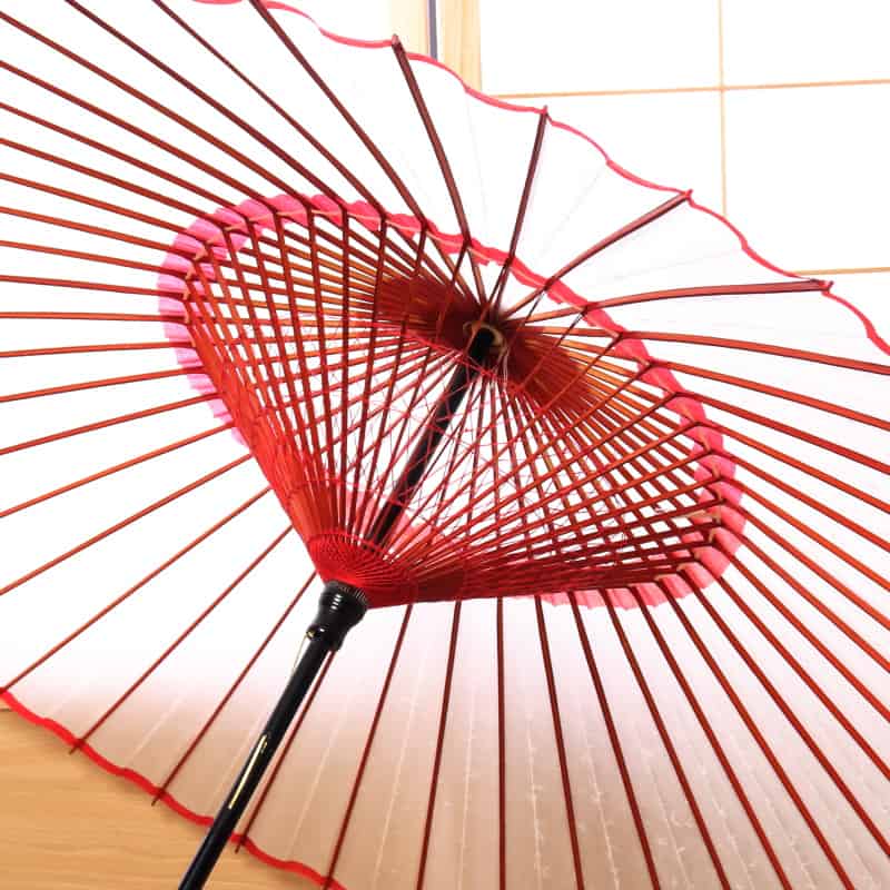 White (Red-edge) / High Quality Paper Parasol
