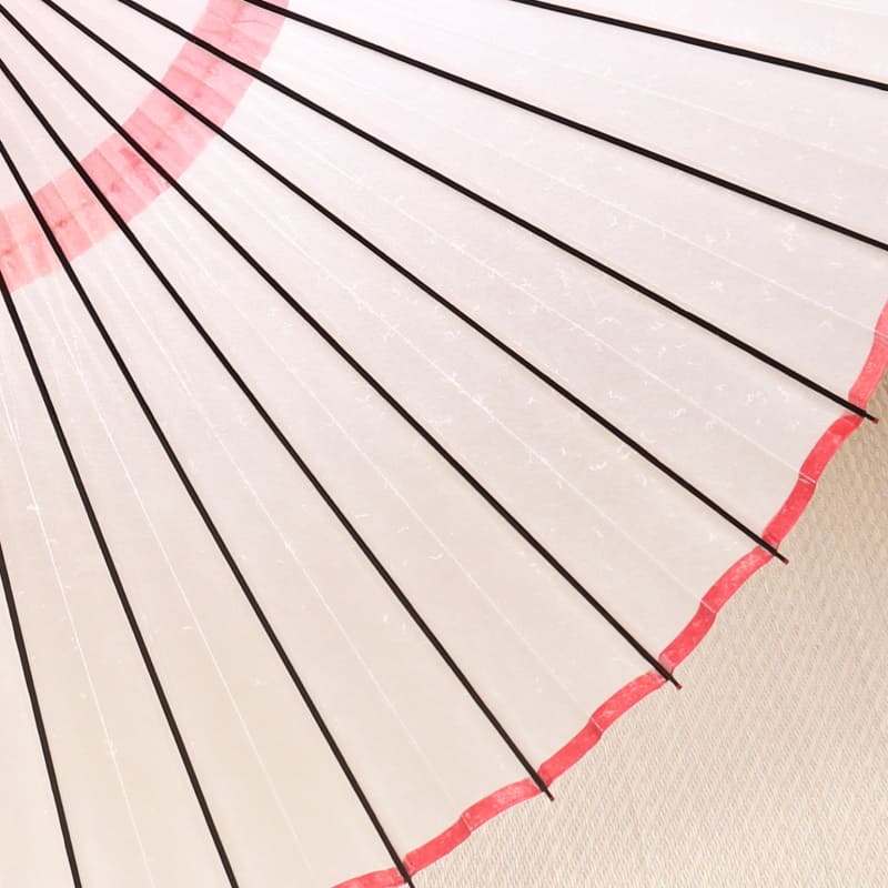 White (Red-edge) / High Quality Paper Parasol