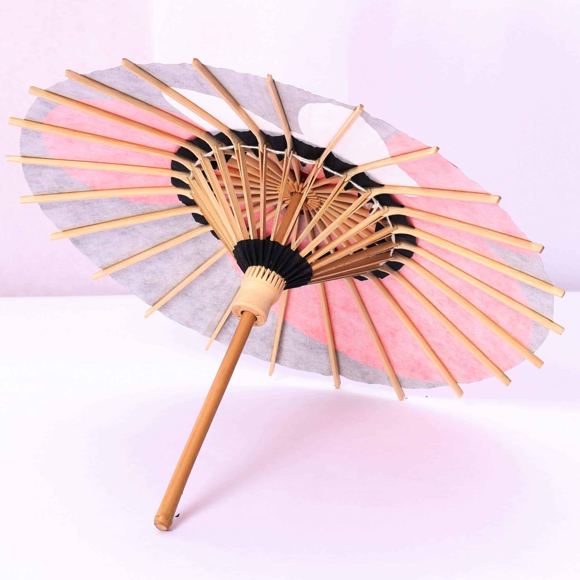 Disney/Kyoto Traditional Crafts Himewa Umbrella ⑥ Minnie Tsukiyakko/Red