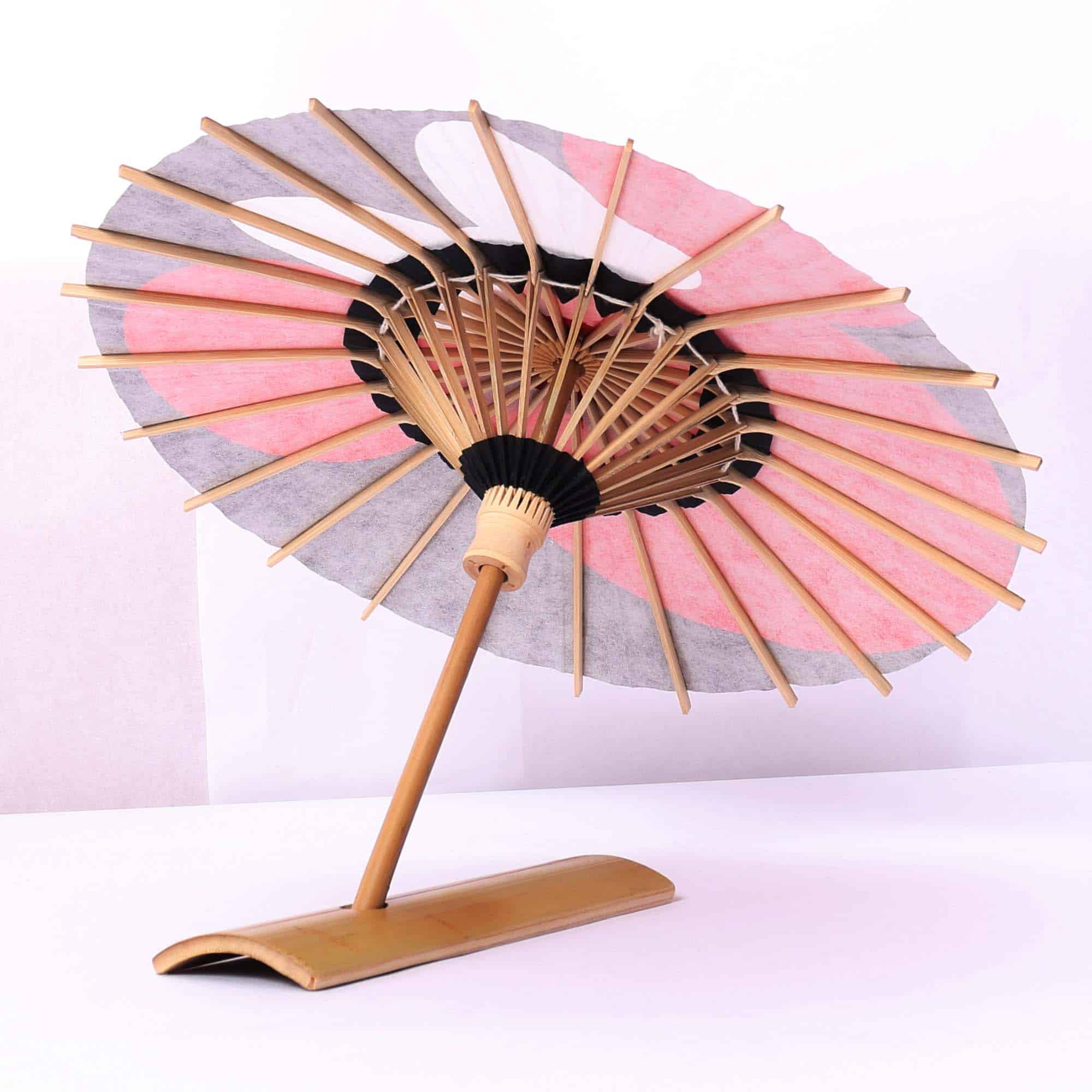 Disney/Kyoto Traditional Crafts Himewa Umbrella ⑥ Minnie Tsukiyakko/Red
