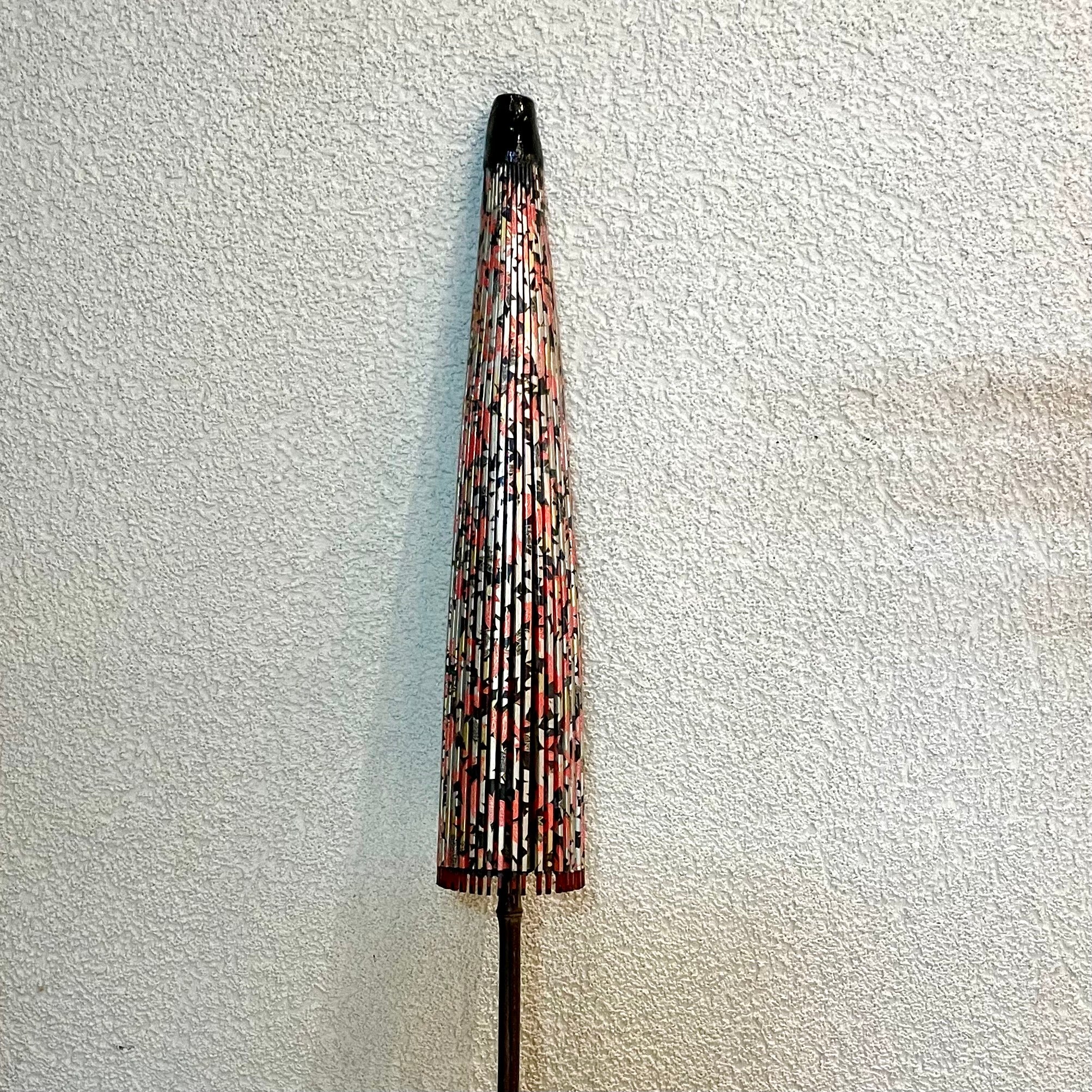 Yuzen “Kyo Momiji”/Japanese Black Bamboo Parasol