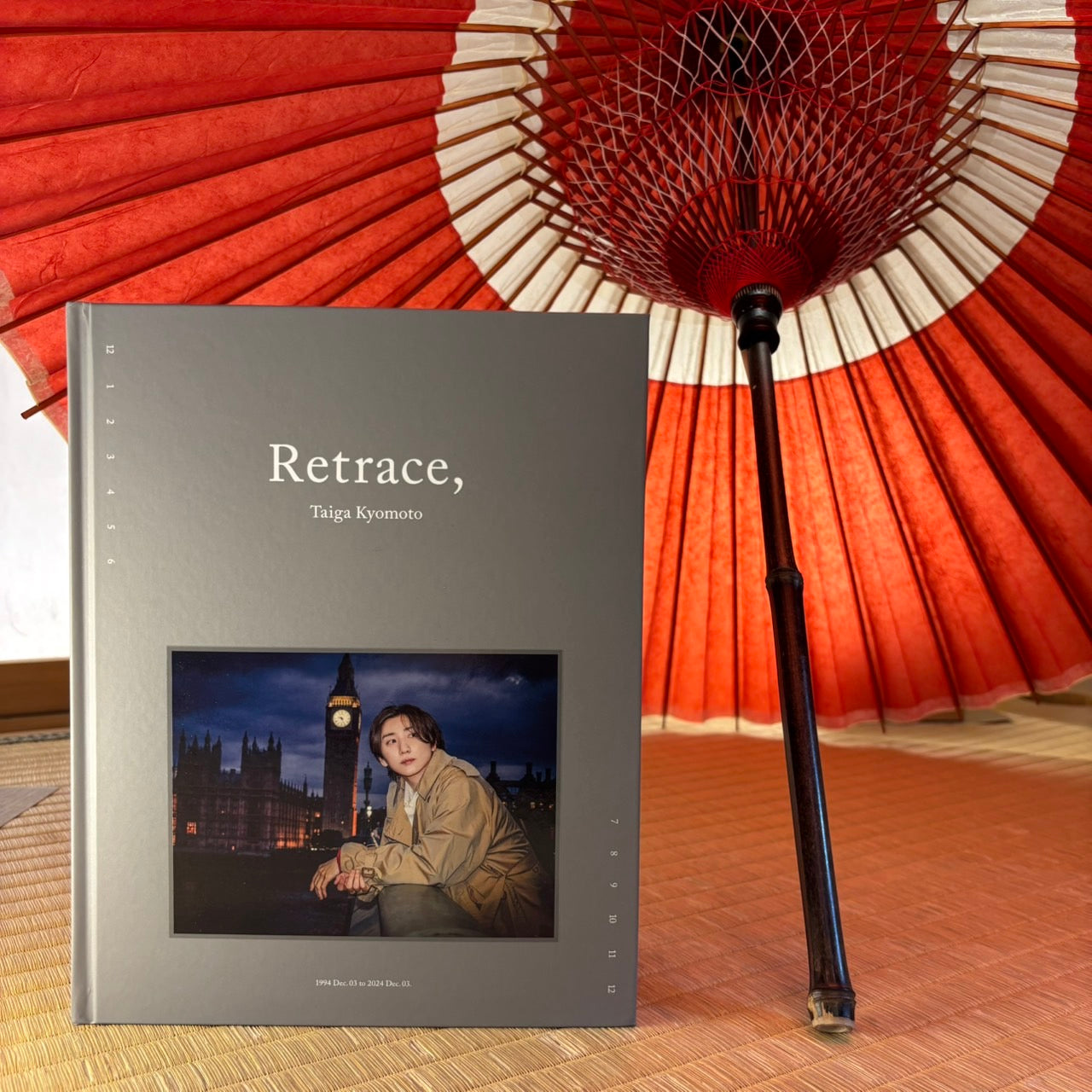 京本大我様の写真集に和傘をご使用いただきました - 日本最古の京都和