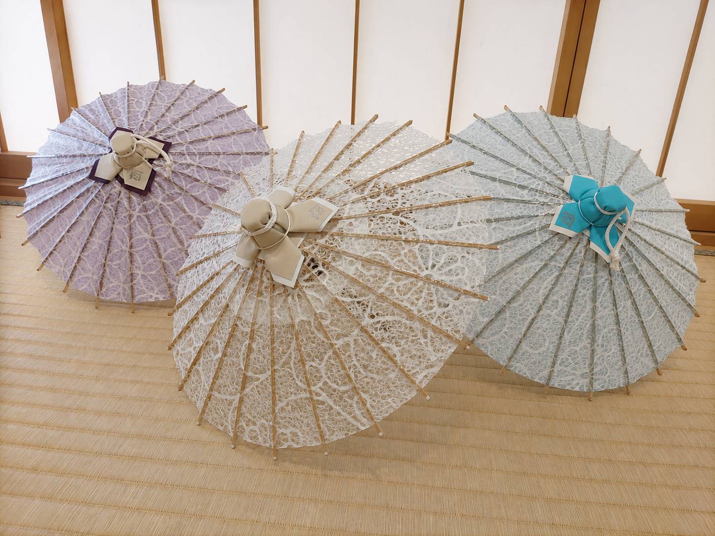 「落水紙」で仕立てた姫和傘