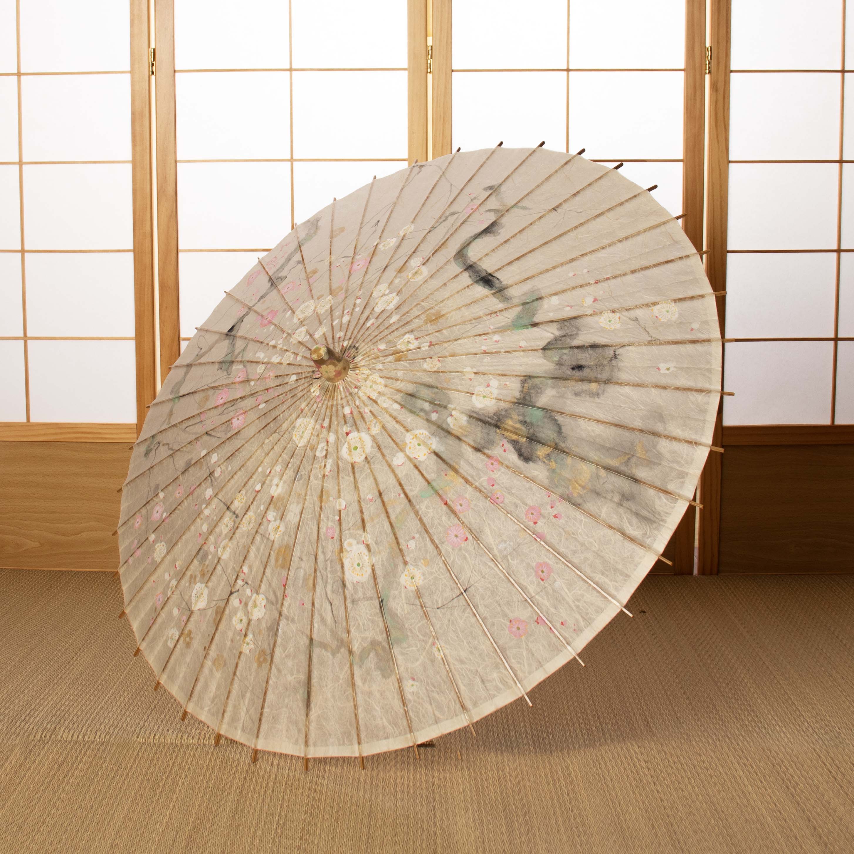 和日傘 『花ひらく』 桜に花手鞠 - 日本最古の京都和傘屋 辻倉